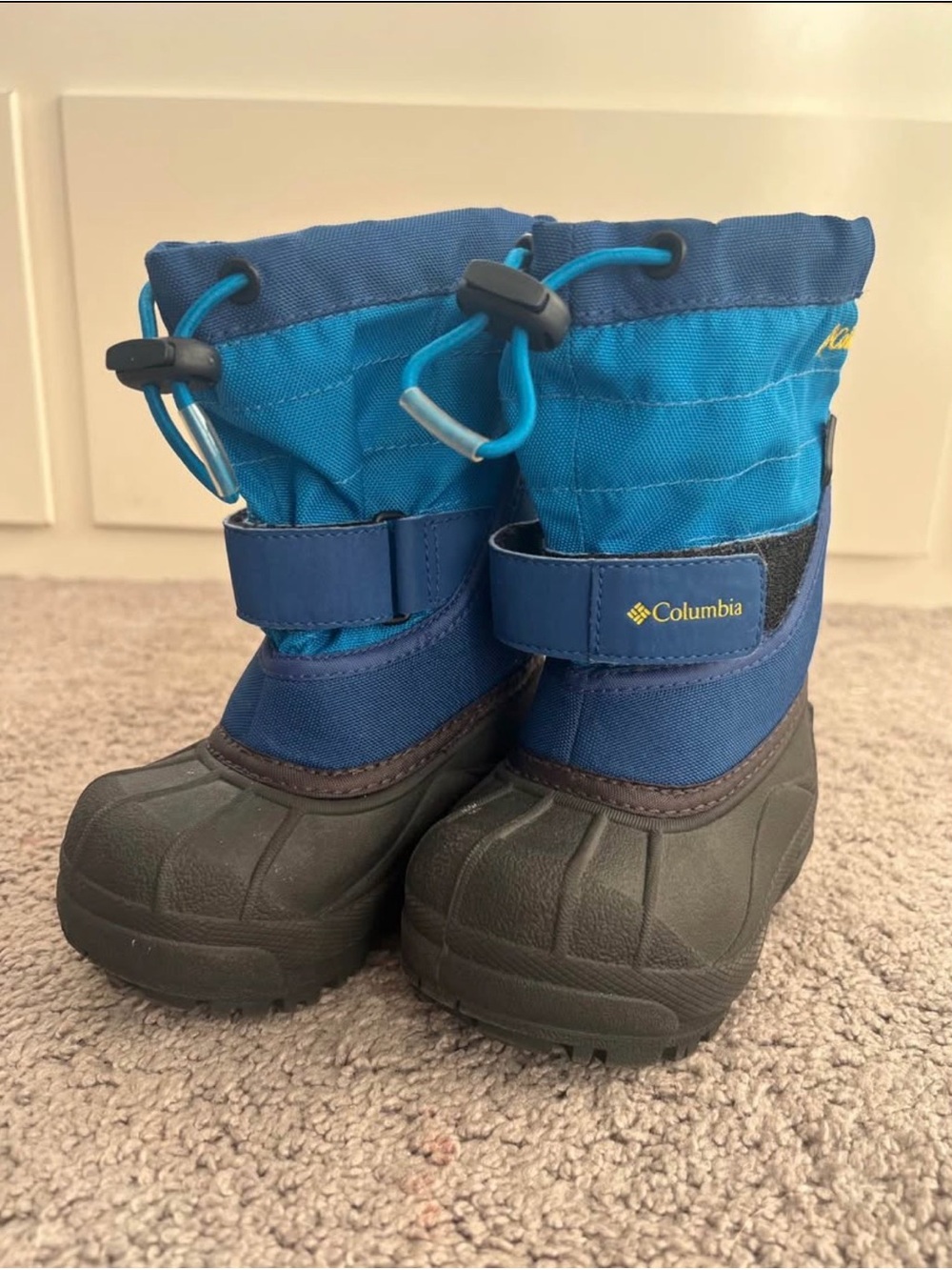 Columbia Kids Teal & Navy Snow Boots - Insulated Waterproof Winter Boots